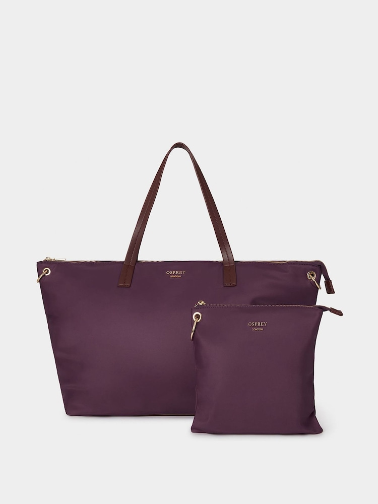 OSPREY LONDON The Wanderer Nylon Black Weekender With Pouch - Image 1 of 6