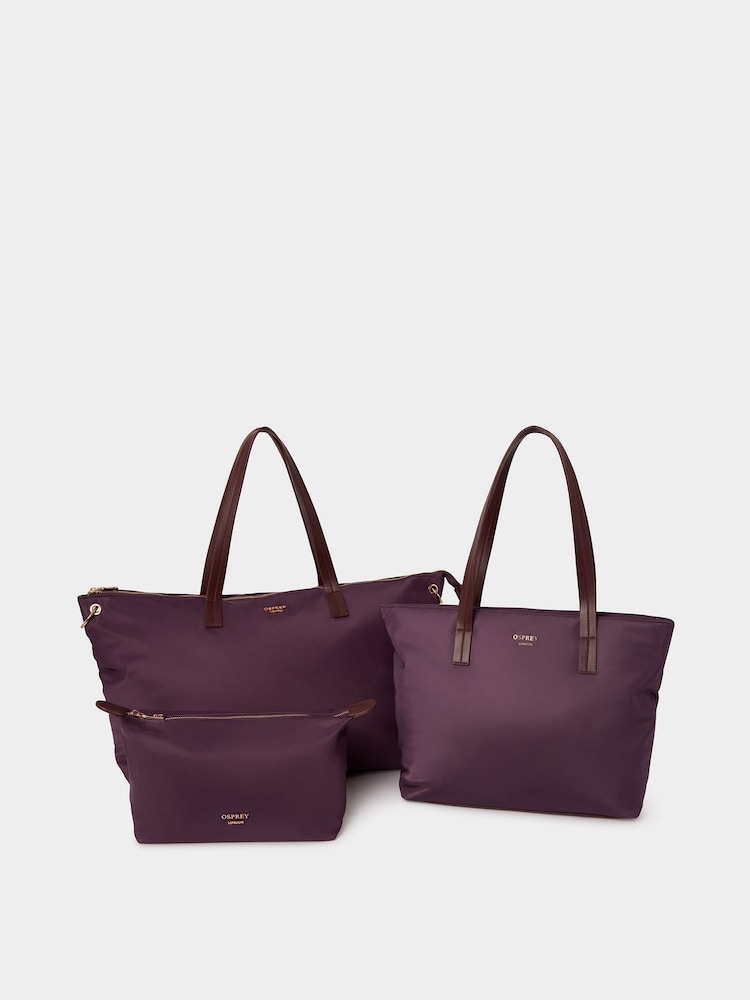 OSPREY LONDON The Wanderer Nylon Black Weekender With Pouch - Image 6 of 6