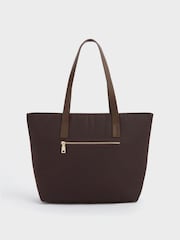 OSPREY LONDON Purple The Wanderer Nylon Tote Bag - Image 4 of 5