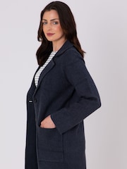 Lakeland Clothing Blue Nars Longline Coat - Image 2 of 7