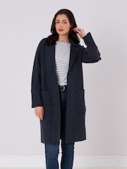 Lakeland Clothing Blue Nars Longline Coat - Image 5 of 7