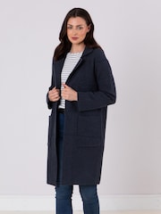 Lakeland Clothing Blue Nars Longline Coat - Image 6 of 7