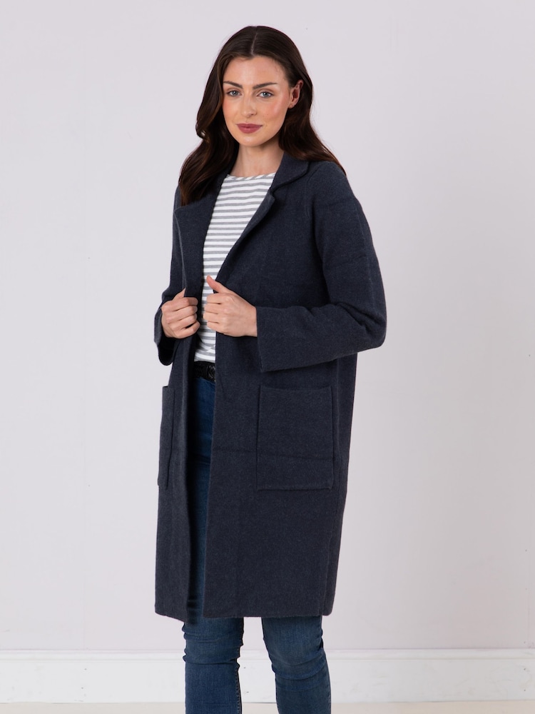 Lakeland Clothing Blue Nars Longline Coat - Image 6 of 7