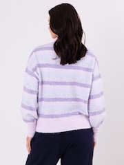 Lakeland Leather Purple Sheeka High Neck Jumper - Image 2 of 6