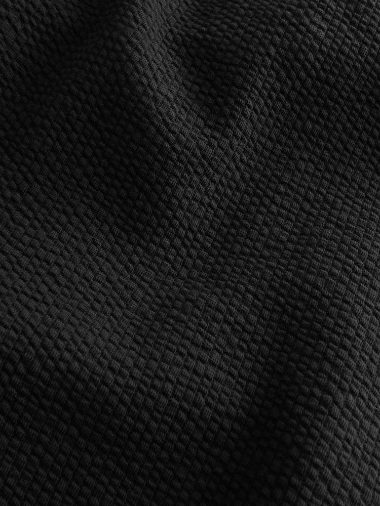 Black Jersey Seersucker Shorts - Image 10 of 10 Black Jersey Seersucker Shorts - Image 10 of 10