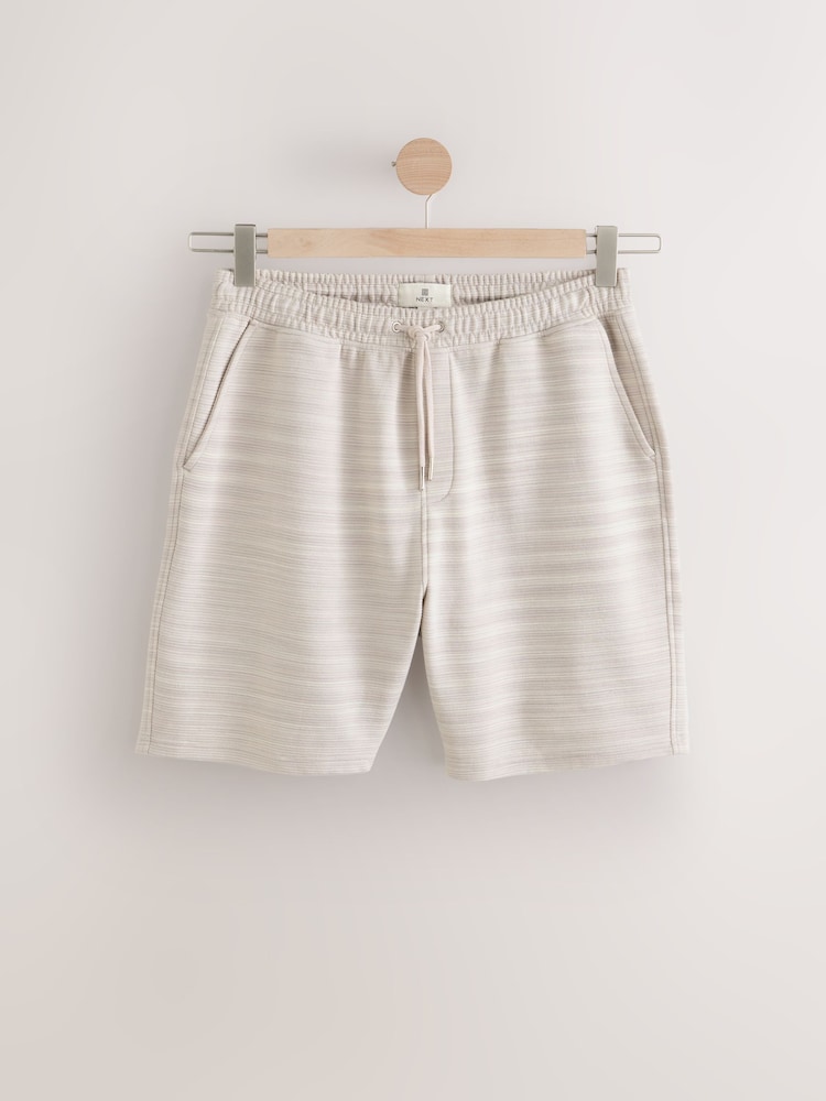 neutre - Short en jersey texturé chiné - Image 8 of 11