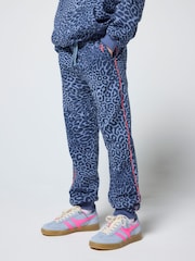 SCAMP & DUDE Blue Kids Leopard Ray Bolt Joggers - Image 2 of 3