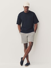 Black & White Jersey Seersucker Shorts - Image 2 of 7