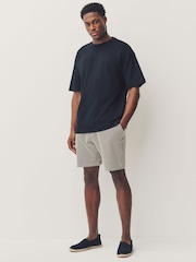 Black & White Jersey Seersucker Shorts - Image 4 of 7