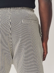 Black & White Jersey Seersucker Shorts - Image 7 of 7