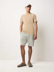 Sage/White Jersey Seersucker Shorts - Image 2 of 9
