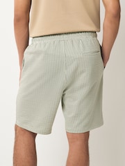 Sage/White Jersey Seersucker Shorts - Image 3 of 9