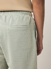Sage/White Jersey Seersucker Shorts - Image 5 of 9
