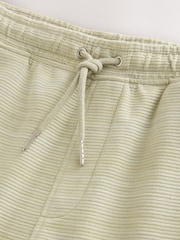 Sage Green Marl Textured Jersey Shorts - Image 7 of 9