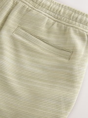 Sage Green Marl Textured Jersey Shorts - Image 8 of 9