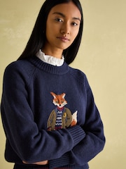 Pulover din tricot Joules Jonty Intarsia Fox - Imaginea 5 din 7