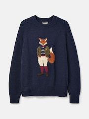 Pulover din tricot Joules Jonty Intarsia Fox - Imaginea 7 din 7