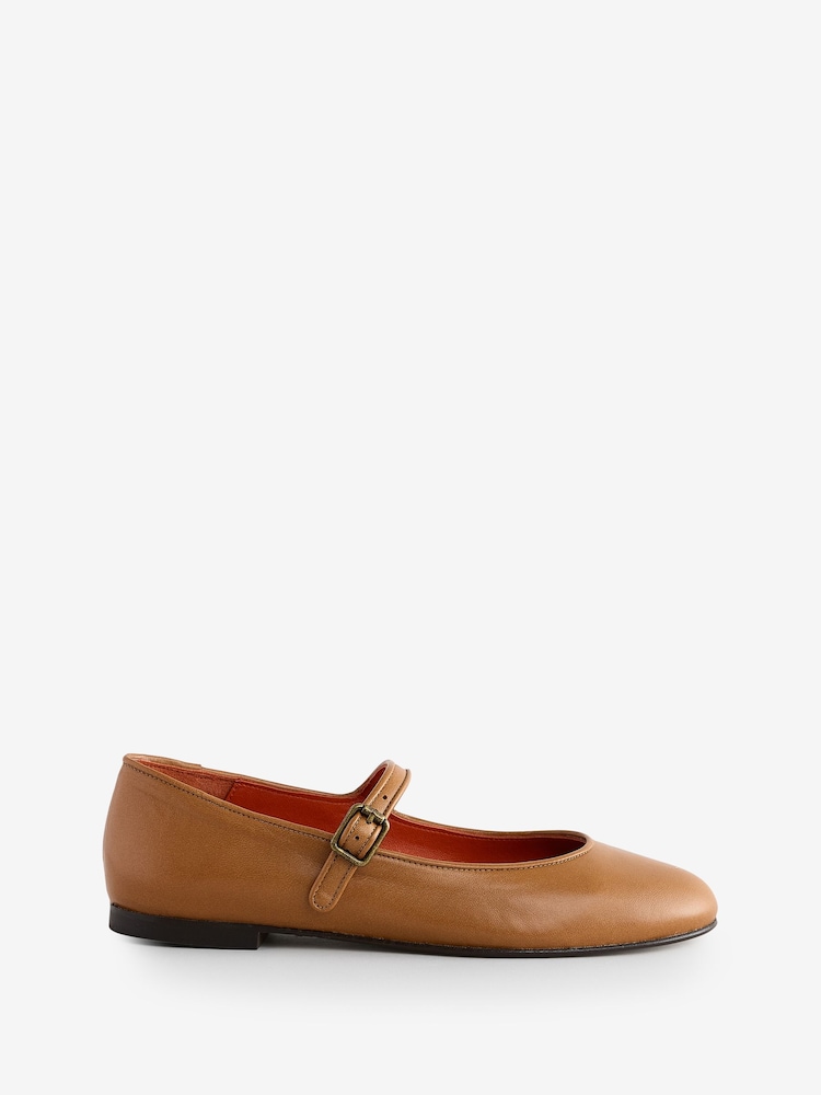 Penelope Chilvers Natural Fay Leather Mary Jane Shoes - Image 1 of 5
