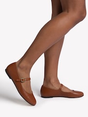 Penelope Chilvers Natural Fay Leather Mary Jane Shoes - Image 5 of 5