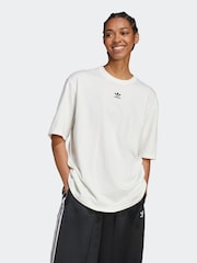 adidas Originals Black Chrome Boyfirend 100% Cotton Essential T-Shirt - Image 1 of 6
