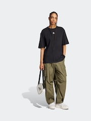adidas Originals Black Chrome Boyfirend 100% Cotton Essential T-Shirt - Image 3 of 6