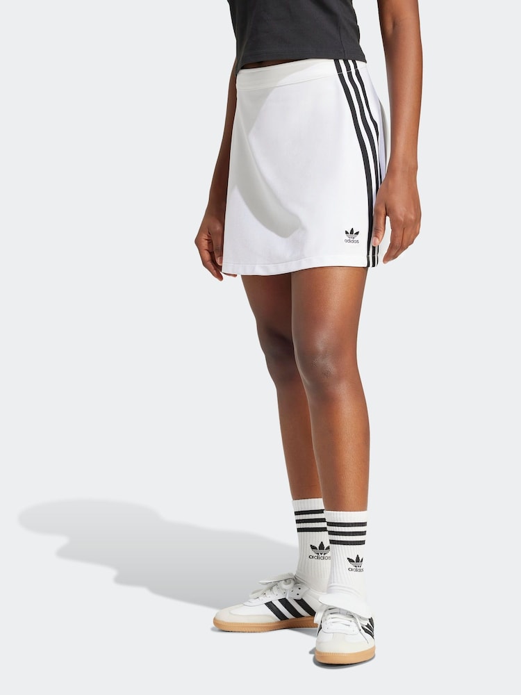 Blanco - adidas originals 3 Stripe Mini Skirt - Imagen 1 de 7