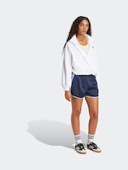 adidas Originals Navy 3-Stripe Sprinter Shorts - Image 3 of 6