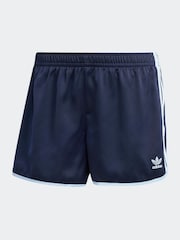 adidas Originals Navy 3-Stripe Sprinter Shorts - Image 6 of 6