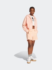 adidas Originals Pink 100% Cotton Essentials Shorts - Image 5 of 6