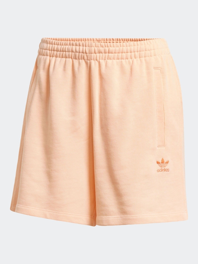 adidas Originals Pink 100% Cotton Essentials Shorts - Image 6 of 6