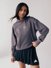 adidas Grey ALL SZN Boyfriend Hoodie - Image 1 of 5