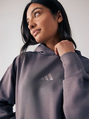 adidas Grey ALL SZN Boyfriend Hoodie - Image 4 of 5
