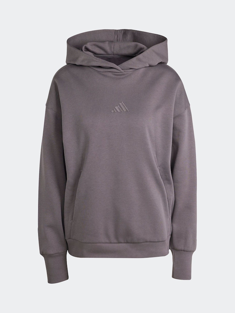 adidas Grey ALL SZN Boyfriend Hoodie - Image 5 of 5 adidas Grey ALL SZN Boyfriend Hoodie - Image 5 of 5