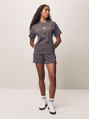 adidas Grey/White 3 Stripe T-Shirt - Image 2 of 6