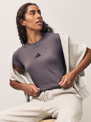 adidas Grey Future Icons 100% Cotton T-Shirt - Image 4 of 7