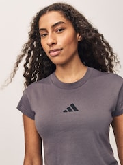 adidas Grey Future Icons 100% Cotton T-Shirt - Image 6 of 7