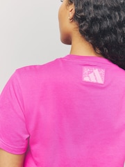 Rosa - adidas Camo Woven T-Shirt - Imagen 4 de 4
