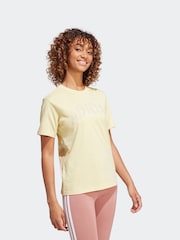 adidas Yellow Camo Woven T-Shirt - Image 3 of 6