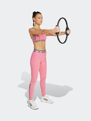 adidas Pink/Green Aeroready Long Sleeve Hyperglam Bra - Image 12 of 17