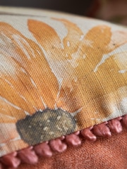 Voyage Maison Apricot Ardmaddy Sunflower Pom-Pom Cushion - Image 5 of 5