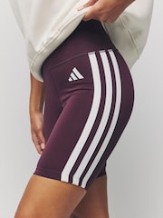 adidas Dark Red Optime Esssential 3 Stripe - Image 5 of 6