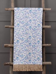 Voyage Maison Terracotta Elai Floral Ruche Fringed Cushion - Image 2 of 6