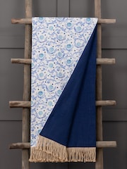 Voyage Maison Terracotta Elai Floral Ruche Fringed Cushion - Image 3 of 6
