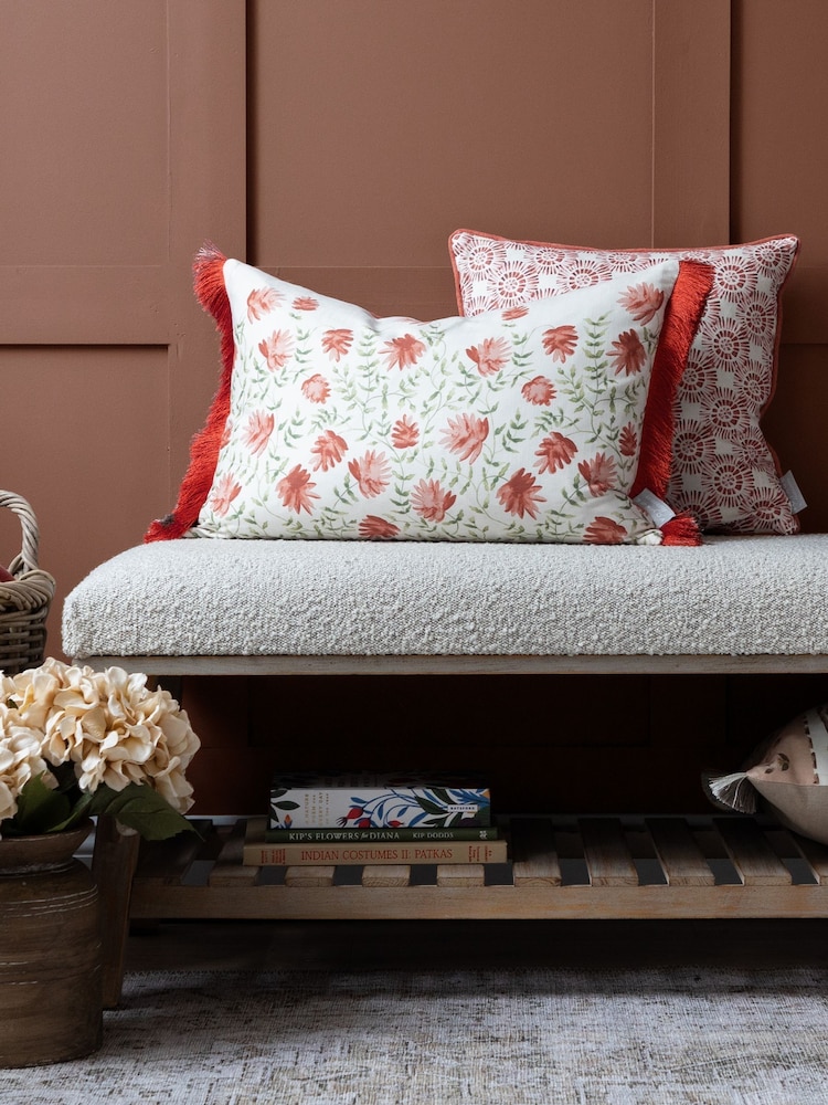 Voyage Maison Terracotta Elai Floral Ruche 40X60cm Cushion - Image 5 of 5 Voyage Maison Terracotta Elai Floral Ruche 40X60cm Cushion - Image 5 of 5