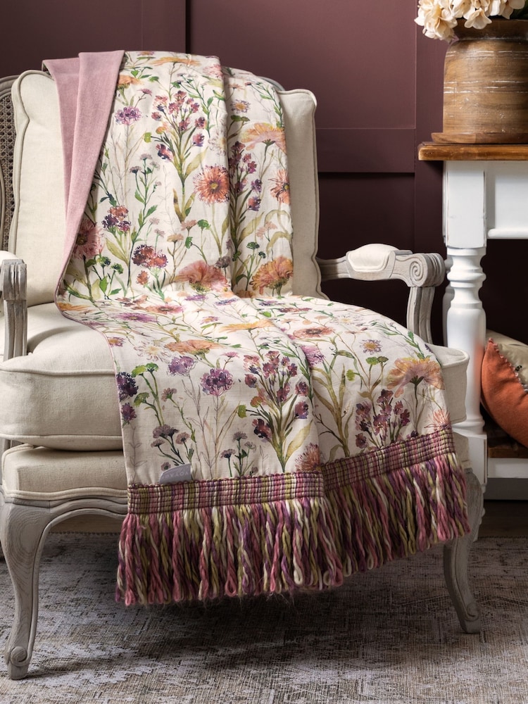 Voyage Maison Sage Ellaphie Wildflower Pom-Pom Cushion - Image 1 of 6