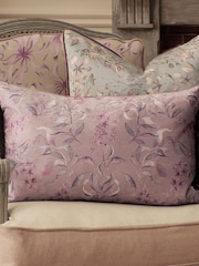 Voyage Maison Viola Hettie Printed Ruched Fringe Cushion - Image 2 of 4