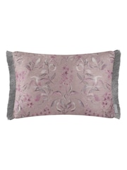 Voyage Maison Viola Hettie Printed Ruched Fringe Cushion - Image 3 of 4