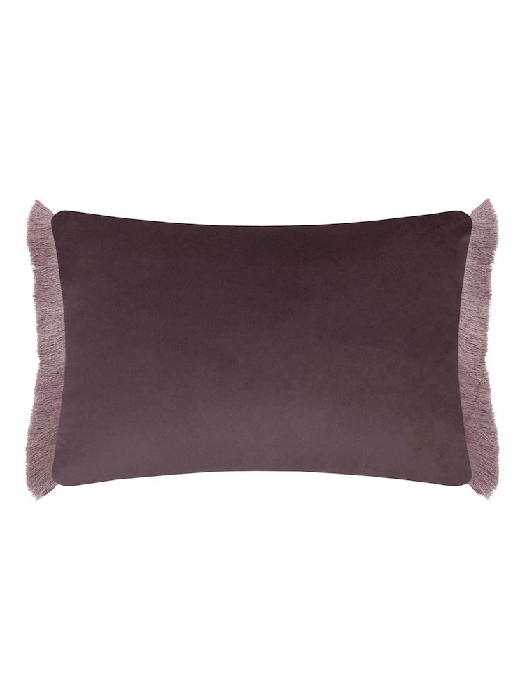 Voyage Maison Viola Hettie Printed Ruched Fringe Cushion - Image 4 of 4