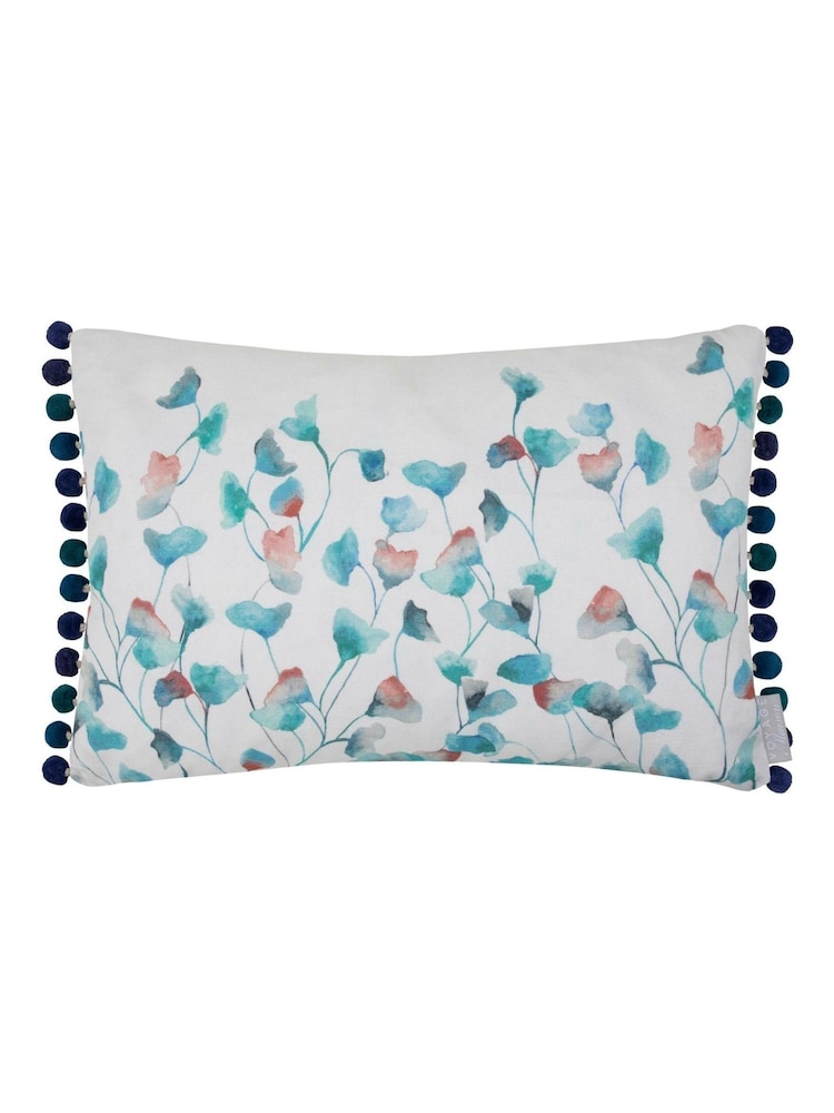 Voyage Maison Marine Cala Printed Pom Pom 100% Cotton Cushion - Image 2 of 5
