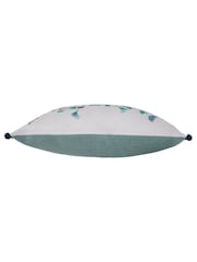 Voyage Maison Marine Cala Printed Pom Pom 100% Cotton Cushion - Image 4 of 5